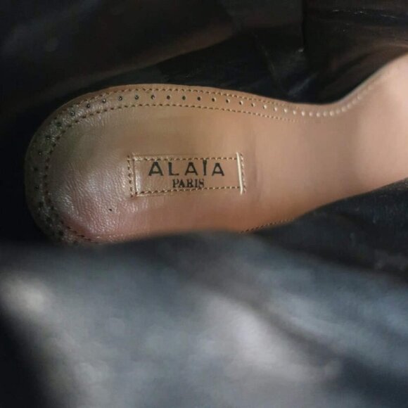 Alaia Studded Leather Platform Boots Black Size 39 - Picture 14 of 16